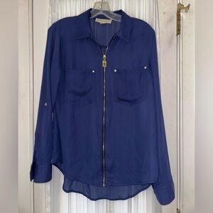 Navy Blue Blouse